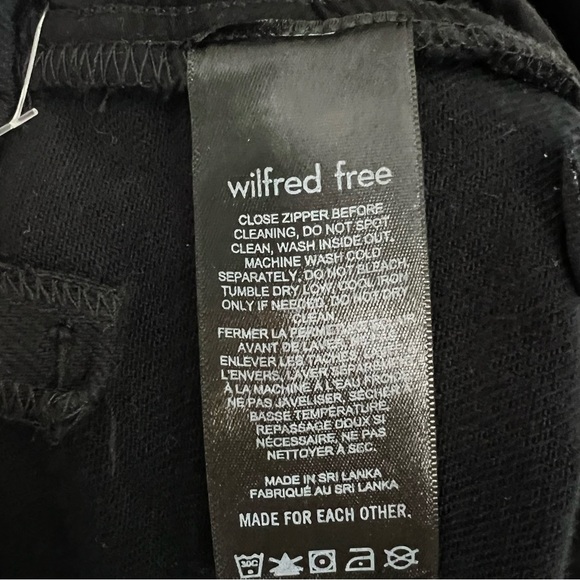 Aritzia Wilfred Free Twostep Flare Leg High Waisted Jeans Black Women’s Size 6 - Picture 12 of 13